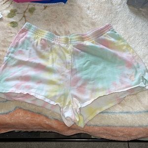 Tie dye playboy shorts